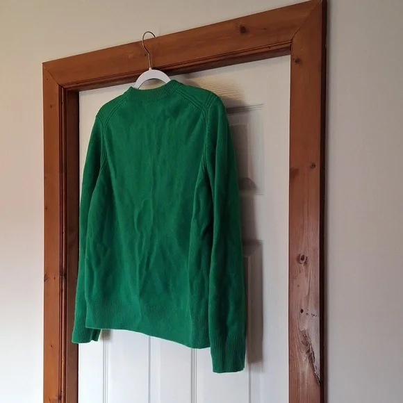 NEW COS Cashmere Sweater Jumper Bright Green Size L! VERY RARE COLOR!!! - Picture 7 of 13